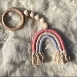 BOHO rainbow teething toy
